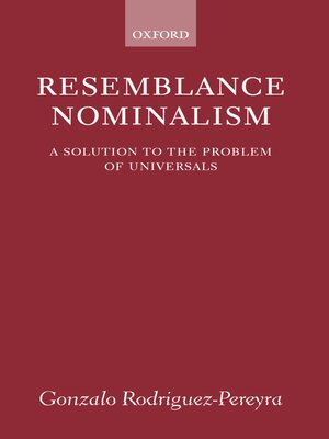cover image of Resemblance Nominalism